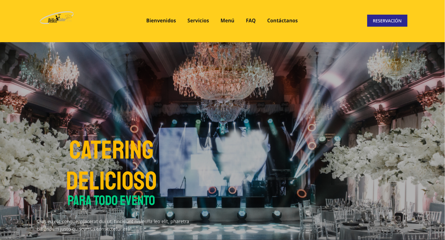 Landingpage Catering Sabroso